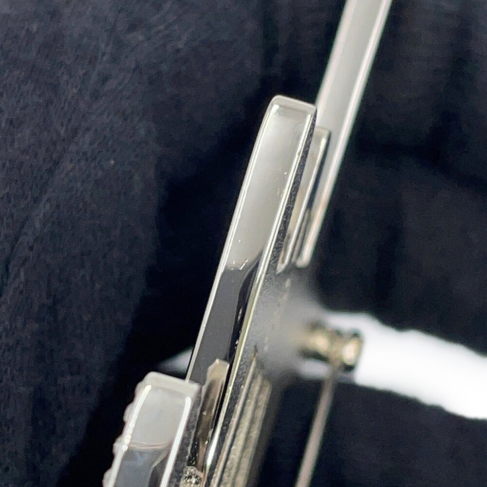 CHANEL Silver Logo Brooch - Picture 7 of 9